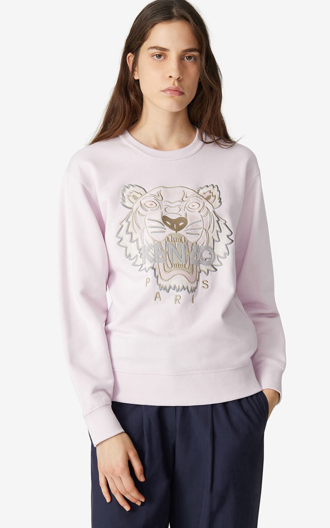 Sweatshirt Kenzo Tiger Feminino - Rosa | 027POWXZV